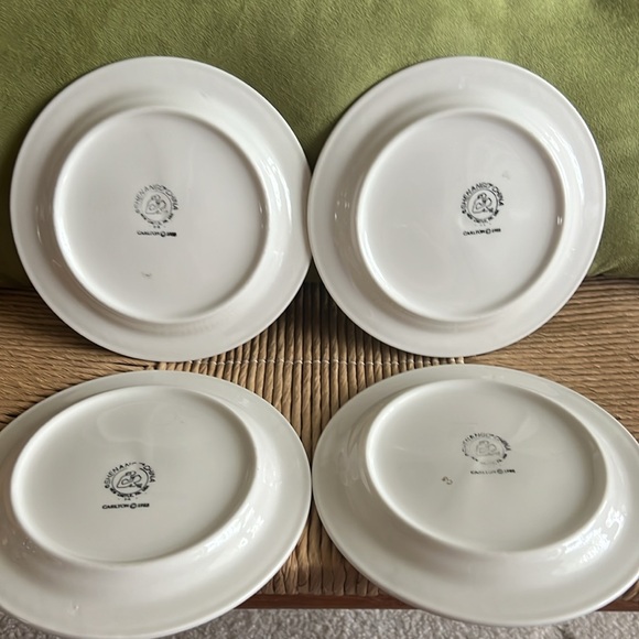 Vintage 1985 Shenango China Dessert Plates -used VGC bundle of 4 - Picture 3 of 11
